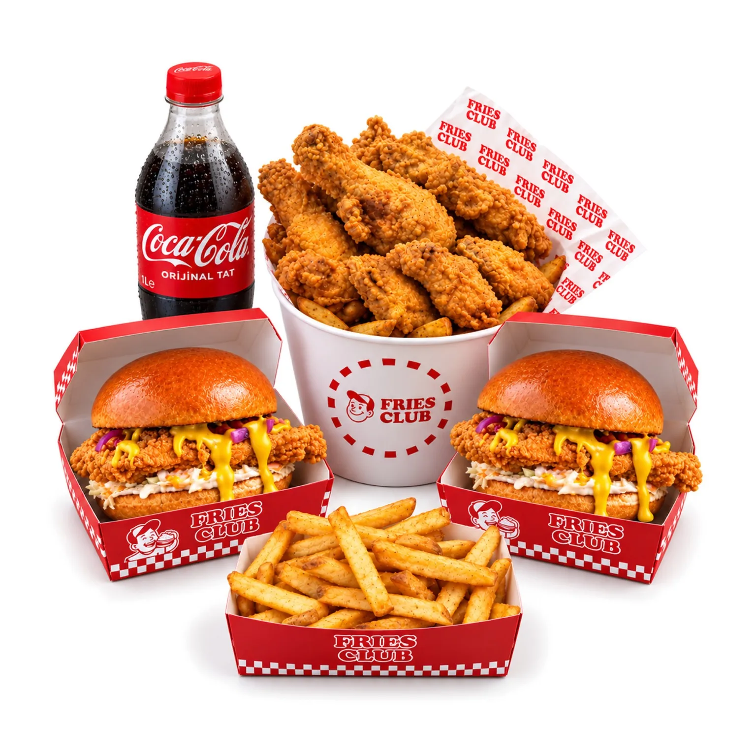 Çıtır Kova Menü + Tavuk Burger