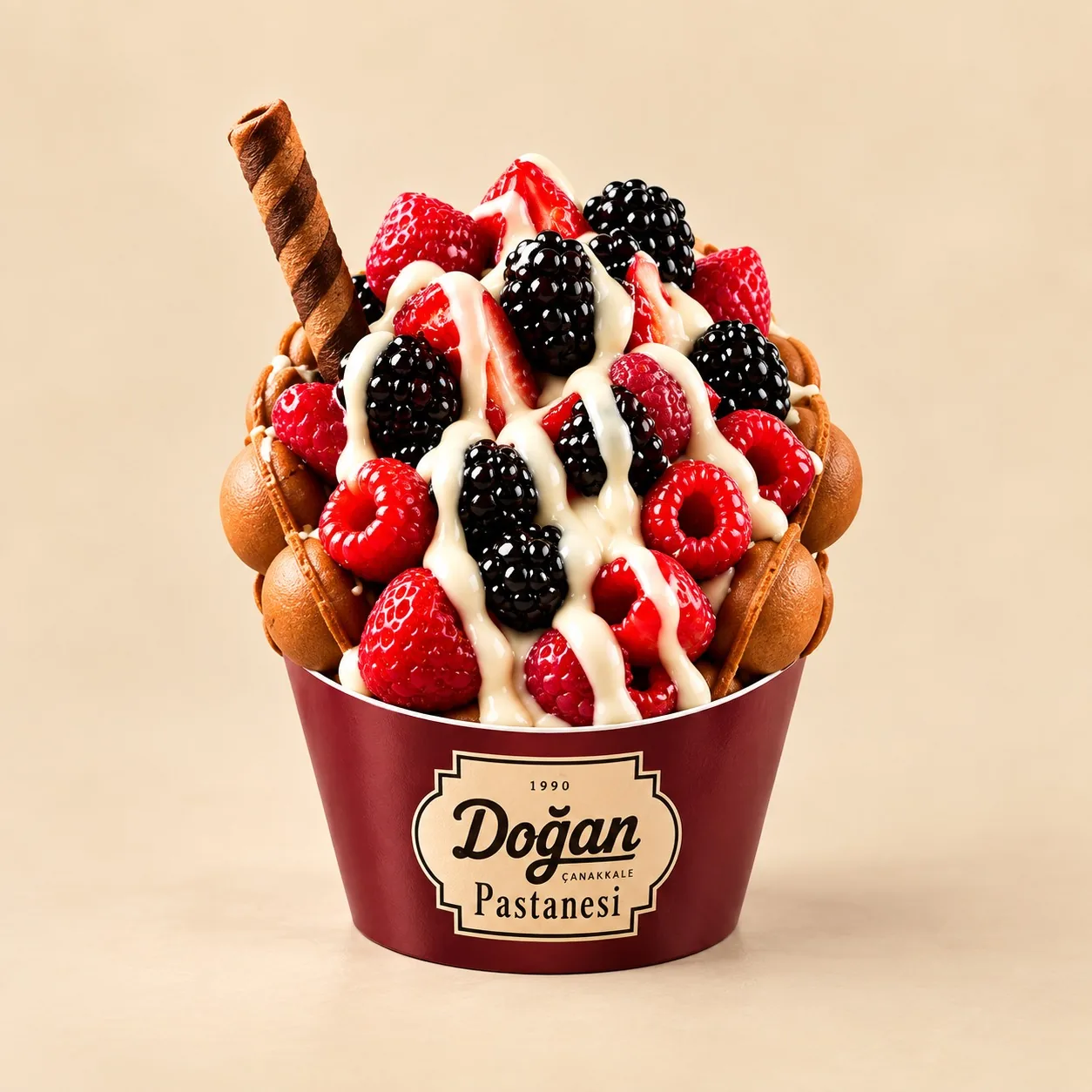 Orman Meyveli Bubble Waffle